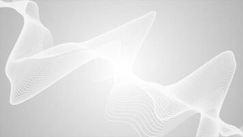 White and Black color wavy diagonal lines modern futuristic abstract design Wiggling loop able background video