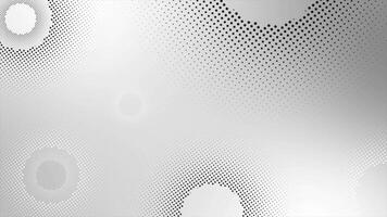 Simple and classy White and Black circular dots design rotating abstract design geometrical futuristic loop able background video