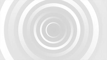 White and Black color complex and elegant multiple circle design loop able geometrical background video