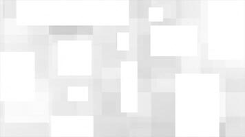 White and Black abstract geometric square shapes modern background, square shapes loop able geometrical background video