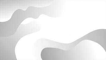 White and Black color gradient with dynamic curve line elegant graphic design element wavy gradient background video