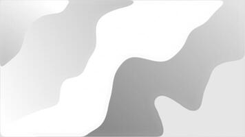 White and Black color gradient with dynamic curve line elegant graphic design element wavy gradient background video