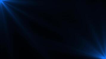 Royal blue color optical light rays technology loop able background, shiny rays on black background video