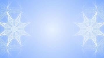 Royal blue color kaleidoscope complex pattern futuristic loop able background video