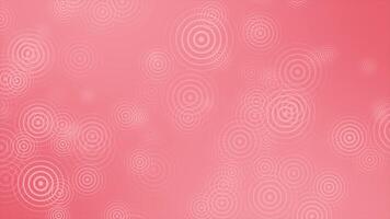 Red color simple and elegant multiple circular shapes modern futuristic background video