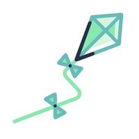 A kite with a bow and arrow on a string vector