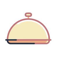A cloche with a lid on top of it vector