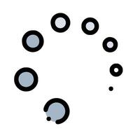 A circle with several circles inside it vector