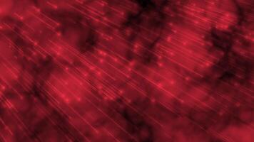 Red color glowing shooting star cloud textured abstract design loop able particles background video