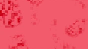 Red color complex squares pattern abstract design technology loop able modern background video
