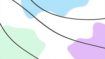 multicolor abstract pattern with wavy design lines geometrical loop able background video