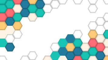 Abstract Hexagonal spectrum Pattern background vector