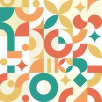 Harmonious Geometric Composition Background vector