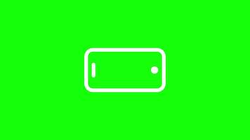Phone Rotation from Vertical to Horizontal or Reverse in Green Screen Background video