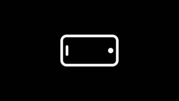 Phone Rotation from Vertical to Horizontal or Reverse in Black Background video