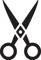 Scissors Silhouette for Minimalist Design Concepts vector