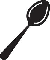 Unique Spoon Silhouette for Digital Artwork vector