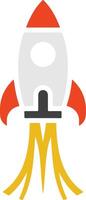Rocket Icon Silhouettes for Mobile App Graphics vector