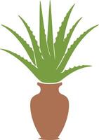 Aloe vera icon set simple style Royalty vector