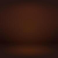 Brown gradient empty studio room background, template mock up for display of content or product vector