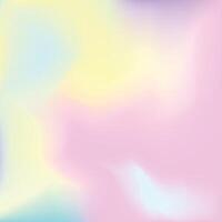 Holographic gradient background Iridescent graphic template for your design. Colorful minimal hologram gradient vector