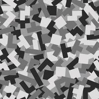 Geometric camouflage seamless pattern. Abstract modern camo, black and white modern military texture background vector