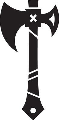 Customizable Weapon Axe Silhouette Files