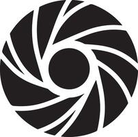 Camera Concept Represented By Shutter Silhouette Icon vector