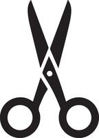 Scissors Silhouette Design for Craft Projects vector