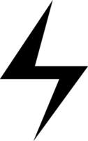 Illustration flash thunder lightning thin icon design vector