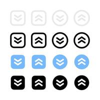 Swipe arrows icons. Navigation arrows vector