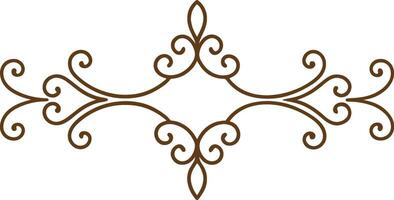 A decorative design with swirls and swirls vector