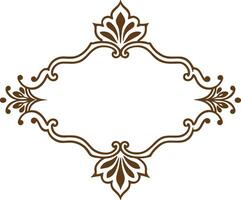 A decorative frame with ornate design vector