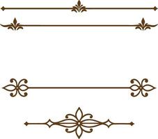 A set of decorative borders and frames vector