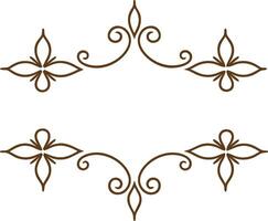 A decorative frame with flowers on it vector