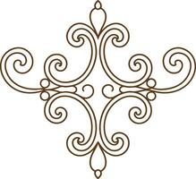 A decorative design with swirls and swirls vector