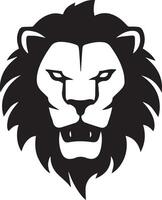 A ferocious lion head icon for graphics designing company vector