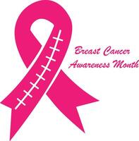 A Breast Cancer Awareness Month icon designed to be versatile, smooth, and clean, with a heartfelt touch, making it perfect for womens logos, posters, t-shirts, and other graphic projects vector