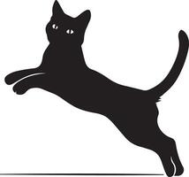 A solid black color cat icon crafted for various companies, featuring a clean, beautiful, and adorable design. Ideal for logos, posters, t-shirts, and other graphic projects vector