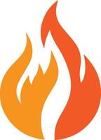 A fire flame icon created for various companies. The design is clean, looking good, and amazing, making it ideal for logos, posters, t-shirt designs, and other graphic projects vector