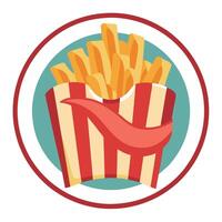 Cheesy bacon fries on a plate copy space image vector