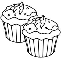 A close-up of muffins with bacon and cheese. Perfect for breakfast. brunch. or a snack. vector
