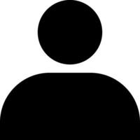 People icon design in black color. User icon design vector
