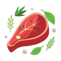 Cooked bacon slices isolated on transparent or white background. vector