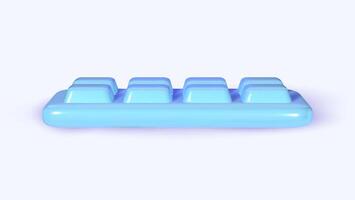 Wireless keyboards with realistic shadows. Used for text input and data entry. Isolated on a white background. vector