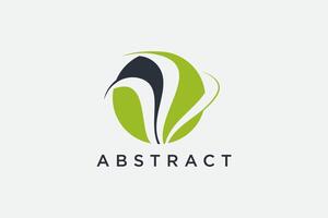 circle abstract sphere shape network connection logo design elements vector