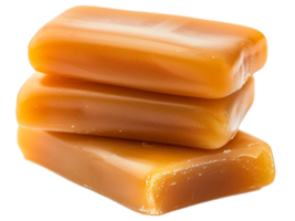 Smooth Caramel Squares with Glossy Finish. png