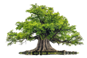 Massive ancient tree with sprawling roots. png