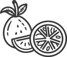 A Whole Lemon a Slice and a Leaf vector