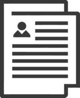 Stacked Documents with Profile Icon vector